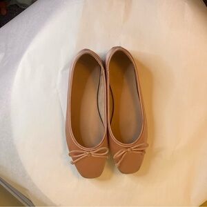 Women's Blush pink Ballet Flats The Drop Pepper Ballet Flat with Bow